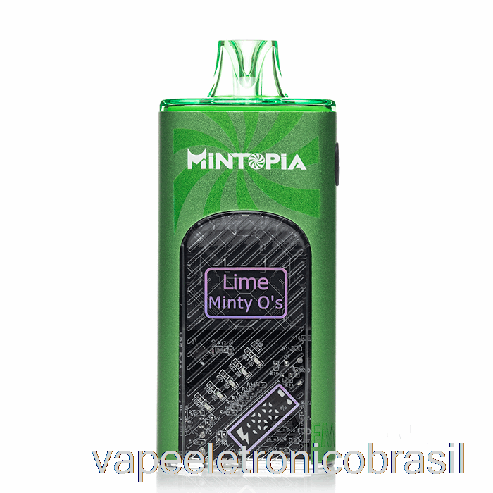 Vape Eletrônico Mintopia Turbo 9000 Descartável Limão Minty Os